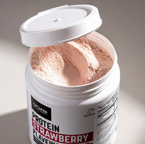 Home aardbei proteine poeder